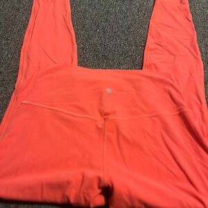 Lululemon coral leggings. Sz. 10